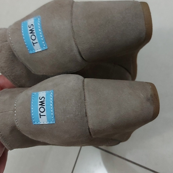 Toms wedge booties - sz W7 - Picture 4 of 9